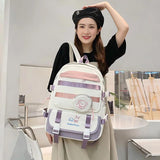 Nylon Large School Bags for Girl Laptop Backpacks Travel Rucksack
