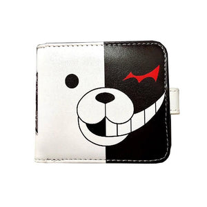 Monokuma Cosplay PU Leather Cartoon Wallet Moneybag Short Notecase