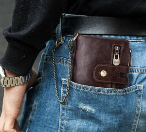 Men's Slim RFID Blocking Wallet with ID Window