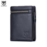 Genuine Leather Men's RFID Shielding Bi-fold Wallet