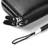 Men's Classic Leather Clutch Wallet Large Capacity Purse