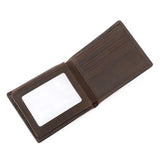 Crazy Horse Leather Wallet Dollar Wallet Men's Wallet