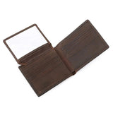 Crazy Horse Leather Wallet Dollar Wallet Men's Wallet