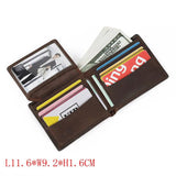 Crazy Horse Leather Wallet Dollar Wallet Men's Wallet