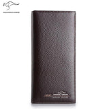Kangaroo Kingdom Men Wallets Long Leather Wallet Purse
