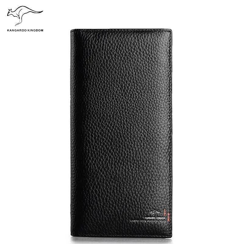 Kangaroo Kingdom Men Wallets Long Leather Wallet Purse