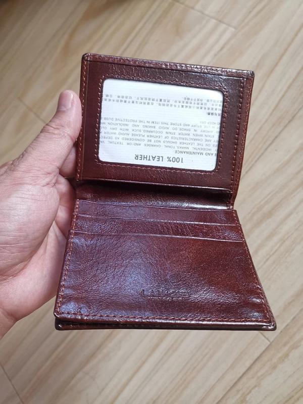 Men's Cow Leather Short Wallet Small Purse