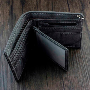 Skull Canvas Wallet with Chain