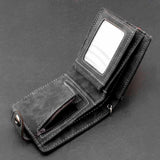 Biker Cowboy Men's Snap Wallet with Anti-Lose Chain