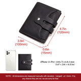RFID Cow Leather Wallet Men Short Purse Male Slim Portomonee Small Min Walet