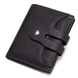 RFID Cow Leather Wallet Men Short Purse Male Slim Portomonee Small Min Walet