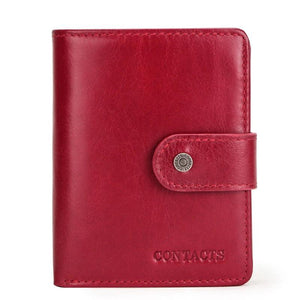 Men's Trifold Leather Wallet with Blocking Portable Lightweight