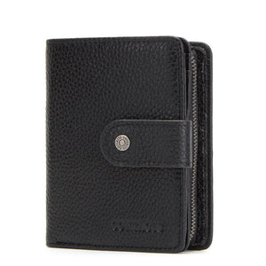 Men's Trifold Leather Wallet with Blocking Slim Lightweight