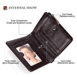 Cow Leather Short Wallet Business Men's Wallets High Quality