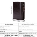 Cow Leather Short Wallet Business Men's Wallets High Quality