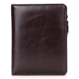 Cow Leather Short Wallet Business Men's Wallets High Quality