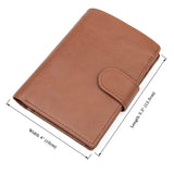 Men's Cow Leather Short Wallet High Quality Cash Purse