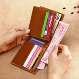 RFID Antimagnetic Leather Men's Wallet Short Purse