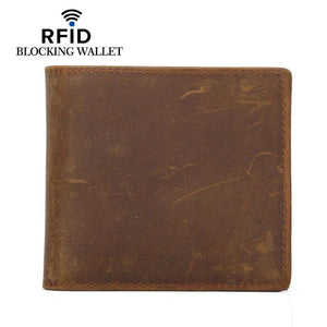 Men's Rowdy Rodeo Brown Leather Wallet - Bifold Short Wallet