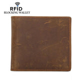 Men's Rowdy Rodeo Brown Leather Wallet - Bifold Short Wallet