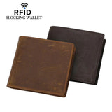 Men's Rowdy Rodeo Brown Leather Wallet - Bifold Short Wallet