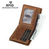 Men's Rowdy Rodeo Brown Leather Wallet - Bifold Short Wallet