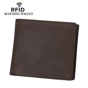 Men's Rowdy Rodeo Brown Leather Wallet - Bifold Short Wallet