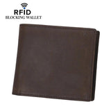 Men's Rowdy Rodeo Brown Leather Wallet - Bifold Short Wallet