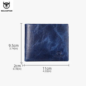 Men's Leather Wallet RFID Business Multi-Card Wallet Clip
