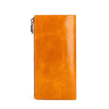 RFID Anti-Theft Leather Clutch Wallet for Men and Women