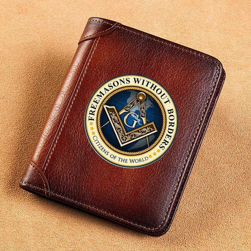 Leather Wallet Freemasons Without Borders Purse