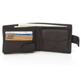 Men's RFID Leather Wallet Large Capacity Mony Bag