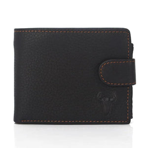 Men's RFID Leather Wallet Large Capacity Mony Bag