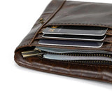 Oil Leather Wallet Coin Bag Multi-card Holder