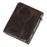 Oil Leather Wallet Coin Bag Multi-card Holder