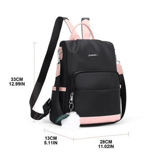 Women Backpack Purse Oxford Anti-theft Lightweight Travel Bag