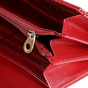 RFID Leather Lady's Wallet Long Hand Bag