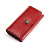 RFID Leather Lady's Wallet Long Hand Bag