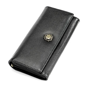 RFID Leather Lady's Wallet Long Hand Bag