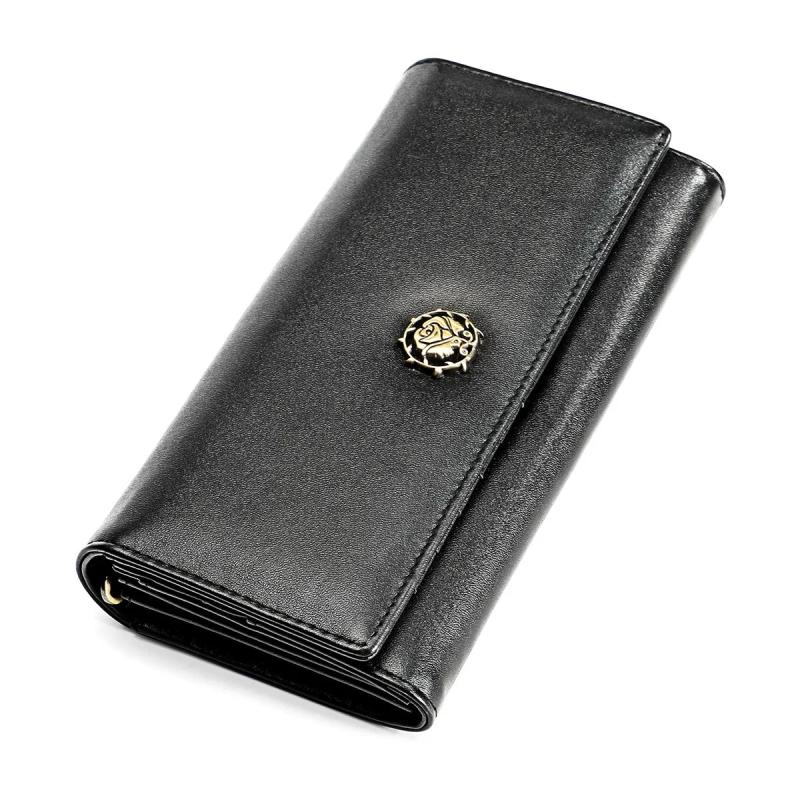 RFID Leather Lady's Wallet Long Hand Bag