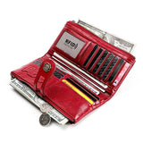 RFID Anti Theft Leather Lady Purse Pocket Bag