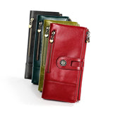 RFID Anti Theft Leather Lady Purse Pocket Bag