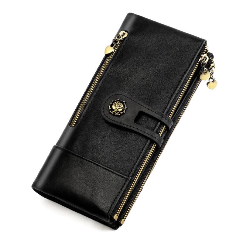 RFID Anti Theft Leather Lady Purse Pocket Bag