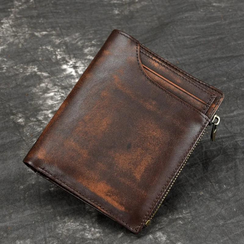 Men's Cowhide Wallet - Vegetable Tanned Leather