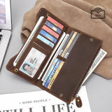 Men's Crazy Horse Leather Wallet with RFID Shield