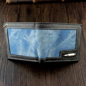 Men's Casual Wallet with Anti Thief Chain
