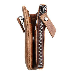 Anti-theft RFID Men's Wallet Crazy Horse Leather