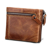 Anti-theft RFID Men's Wallet Crazy Horse Leather