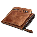 Anti-theft RFID Men's Wallet Crazy Horse Leather
