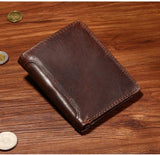 Men's Short Bifold Wallet with Coin Pocket